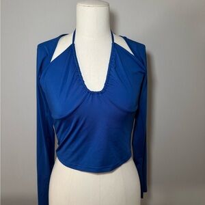 Elegant Blue Women's Top